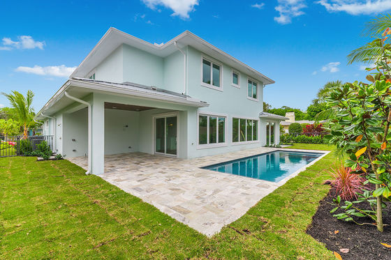 view of the house from the back yard