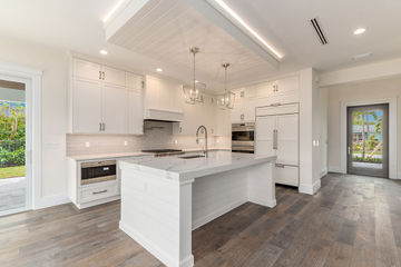 view on the kitchen from the livingroom